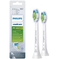 Philips Sonicare Aufsteckbürsten W2 Optimal White Standard, mit der Bürstenkopferkennung, Standardgröße, weiß