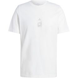 adidas Sportswear T-Shirt, Baumwolle, für Herren, weiß, XXL