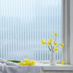 SWANEW Sichtschutzfolie 3D Fensterfolie Selbstklebend Spiegelfolie Sonnenschutzfolie Streifen 60x200cm