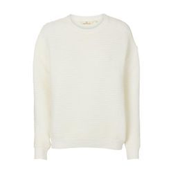 Basic Apparel Sweater Damen Baumwolle Rundhals, weiß
