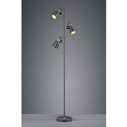 Minimale Stehlampe 3 verstellbare Kegel Edward H160 cm Schwarz und Gold Trio Lighting