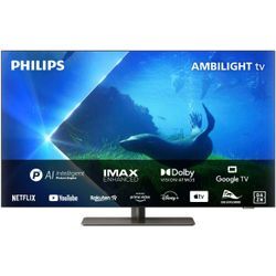 Philips 55OLED808/12 OLED-Fernseher (139 cm/55 Zoll, 4K Ultra HD, Android TV, Smart-TV), silberfarben