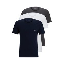 BOSS T-Shirt T-Shirt Rundhals (3er-Pack) mit dezentem BOSS Logo-Print, bunt