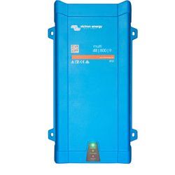 Wechselrichter "»Inverter / Charger Victron MultiPlus 48/800/9-16 230V«" Wandler 800 W, 48 VDC blau Elektroinstallation