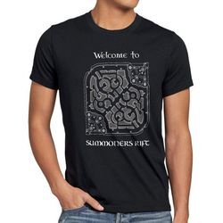 style3 Print-Shirt Herren T-Shirt Summoners Rift overworld map gamer league lol dota legends gaming