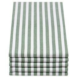 5er Set Geschirrtücher Baumwolle 50x70 cm grün-weiß-gestreift