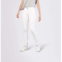 Skinny-fit-Jeans MAC "Dream Skinny" Gr. 48, Länge 30, weiß (white denim) Damen Jeans Röhrenjeans Hochelastische Qualität sorgt für den perfekten Sitz