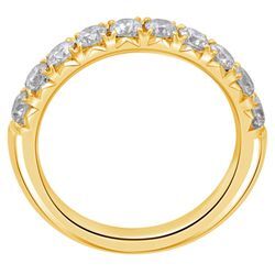 Diamantring ONE ELEMENT "0.25 ct Diamant Brillant Memoire Ring aus 585 Gelbgold" Fingerringe Gr. 52, Gelbgold 585-Diamanten, goldfarben (gold) Damen Diamantringe Gold Schmuck Memoire