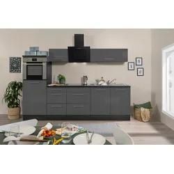 Küchenzeile mit Geräten 270 cm Grau