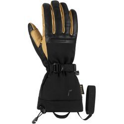 Skihandschuhe REUSCH "Discovery GORE-TEX TOUCH-TEC™" Gr. 10,5, schwarz (schwarz, beige) Damen Handschuhe Sporthandschuhe sehr warm, wasserdicht