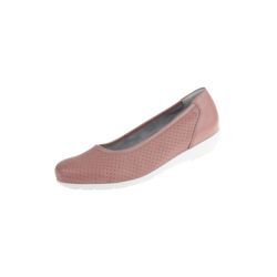 Ballerina NATURAL FEET "Annabelle", Damen, Gr. 38, rosa, Leder, Schuhe, mit federnder Laufsohle