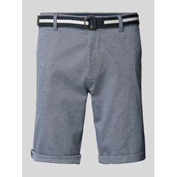 Slim Fit Chino-Shorts mit Gürtel