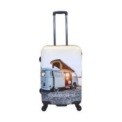 Koffer VOLKSWAGEN "Bus" Gr. B/H/T: 44 cm x 67 cm x 24 cm, weiß Koffer Trolleys mit robustem Aluminium-Ziehsystem