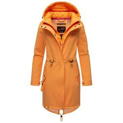 Softshelljacke MARIKOO "Mountain Presanella", Damen, Gr. M, orange (apricot sorbet), Obermaterial: 95% Polyester, 5%Elasthan; Futter: 100% Polyester; Wattierung: 100% Polyester; Ärmelfutter: 100% Polyester, Jacken, mit einem Doppelkragen