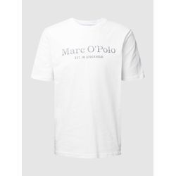 T-Shirt mit Statement- und Label-Print