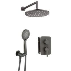 Neuesbad Serie 600 Unterputz Dusch-Set, Oberfläche: Titanium NB1BXYZDQAM1