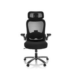 hjh OFFICE XXL Drehstuhl INSTRUCTOR T I PRO Stoff / Netzstoff mit abklappbaren Armlehnen