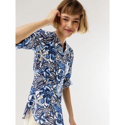 Baumwoll Bluse Krempelarm