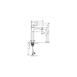 hansgrohe Metris Einhebel-Waschtischmischer 200mm 5l/min ohne Garnitur, Chrom 31185000