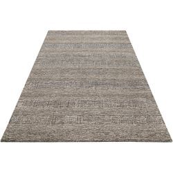 Wollteppich WECON HOME "Gustav", grau (taupe,braun), B:170cm H:8mm L:240cm, Wolle, Teppiche