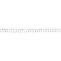 GBC Drahtbinderücken WireBind, A4, 34 Ringe, 12,5 mm für max. 115 Seiten, 100 Stück, silber