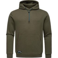 Kapuzenpullover RAGWEAR "Arrwen", Herren, Gr. XXL (56), gelb (gelbgrün), Sweatware, Material: 70% Baumwolle, 30% Polyester, Basic, gerade hüftbedeckend, hoch geschlossener Ausschnitt, Ärmel ohne Ärmelschlitz Rippstrickbündchen krempelbar, Pullover, Gemütlicher Herren Hoodie mit verstellbarer Kapuze
