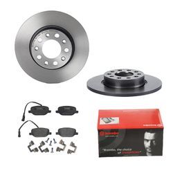 BREMBO Bremsensatz-Hinterachse COATED DISC LINE / STANDARD Bremsensatz, Scheibenbremse hinten rechts links voll 278mm für ALFA ROMEO JEEP FIAT (GAC FC