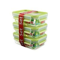 emsa Frischhaltedosen CLIP & CLOSE 5,8 cm hoch transparent 3x 0,55 l, 3 St.