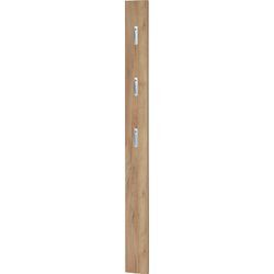 Garderobenpaneel GERMANIA "Colorado", braun (navarra, eiche, nachbildung), B:15cm H:170cm T:3cm, Garderobenpaneele, mit 3 Klapphaken in schwarz oder alufarben, Höhe 170 cm