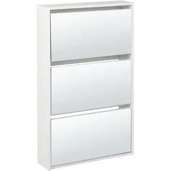 Schuhschrank MIDFIELD Silber verspiegelt