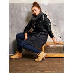 Softshelljacke SHEEGO, Damen, Gr. 44, schwarz, 91% Polyester, 9% Elasthan, Kapuzenfutter:100% Polyester, unifarben, Jacken