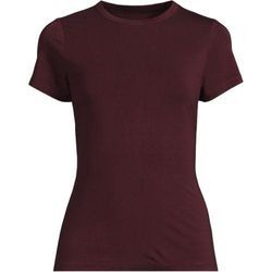 Kühlendes Rundhals-Shirt, Damen,  Rot, Elasthan/Viskose-Mischung, by Lands' End