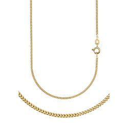 Collierkettchen FIRETTI "Schmuck Geschenk Gold 333 oder 585 Halskette Panzerkette diamantiert" Gr. 38, gold (gelbgoldfarben), Halsketten, Damen, 38, Gelbgold 585, B: 1,2mm, Made in Germany, B:1,2mm