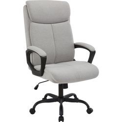 Chefsessel PLACES OF STYLE "JONNA", grau, B:67cm T:69cm, Metall, Nylon, Stoff, Stühle, Bürostuhl