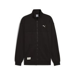 Trainingsjacke PUMA "PUMA Class Pinnacle Trainingsjacke Herren", Herren, Gr. M, schwarz, 77% Baumwolle, 23% Polyester, Jacken