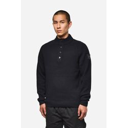Sweatshirt WEEKEND OFFENDER "CASTILLOS WOOL RICH FUNNEL NECK SWEATER Herren", Herren, Gr. L, schwarz, 80% WOLLE, 20% NYLON, Sweatshirts, Pullover Herren, leichter Strickpulli, Sweatshirt, Wollpullover, Sale