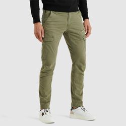 Cargohose PME LEGEND "Nordrop Stretch Twill", Herren, Gr. 33, Länge 32, grün (oil grün), Twill, Obermaterial: 97% Baumwolle, 3% Elasthan, unifarben, regular fit knöchellang, Hosen, mit Logo Stickerei