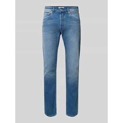 Tapered Fit Jeans im Used-Look Modell 'GROVER'