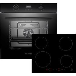 RESPEKTA Backofen-Set "Julius + Alex", Energieeffizienz: A+ (A+++-D), schwarz, Herdsets