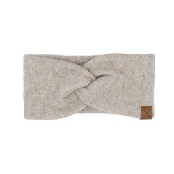 Stirnband MAXIMO, Baby, Gr. 51/53, buchemeliert, Strick, Materialmix, meliert, Mützen, doppelt gestrickt, wärmend, weich