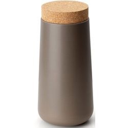 Vorratsdose CONTINENTA, grau (taupe), H:26cm, Lebensmittelaufbewahrungsbehälter, Vorratsdose, 12 x 26 cm
