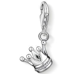 Charm-Einhänger THOMAS SABO "Krone", silber (silberfarben), Charms, Damen, Silber 925 (recycelt)