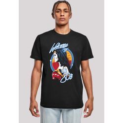 T-Shirt F4NT4STIC "DC Comics Wonder Woman 84 Welcome To The 80s", Damen, Gr. 4XL, schwarz, Obermaterial: 100% Baumwolle, regular fit, Rundhals, ohne Bündchen, Shirts T-Shirt, Herren,Premium Merch,Regular-Fit,Basic,Bedruckt