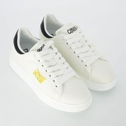 Weiße Sneaker mit Logo-Detail