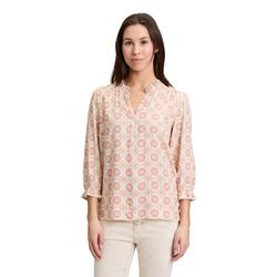 Schlupfbluse CARTOON "Damen mit Raffung", Damen, Gr. 34, rosa (cream, rosé), Obermaterial: 100% Viskose, lässig geschnitten normal, Rundhals, Blusen Schlupfbluse