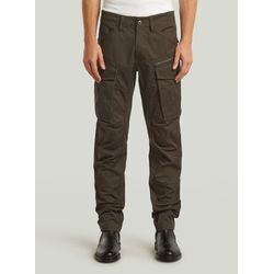 Cargohose G-STAR "Rovic Zip 3D Regular Tapered Hose", Damen, Gr. 29, Länge 32, wren, Obermaterial: 65% Polyester, 35% Baumwolle, Hosen Cargohose