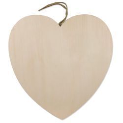 Herz aus Holz mit Aufhänger, 40 cm