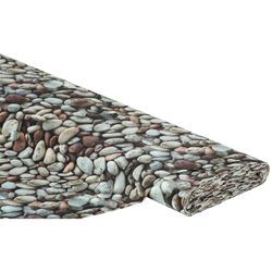 Baumwollstoff-Digitaldruck "Steine", Serie Ria, grau-color