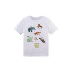 TOM TAILOR Jungen T-Shirt mit Tier-Print, weiß, Animalprint, Gr. 92/98