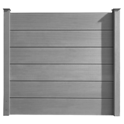 WPC Sichtschutzzaun XXL Sichtschutz Zaun Windschutz Gartenzaun Komplettset❗in Anthrazit, Braun & Grau❗Inkl. Pfosten + Konsole❗